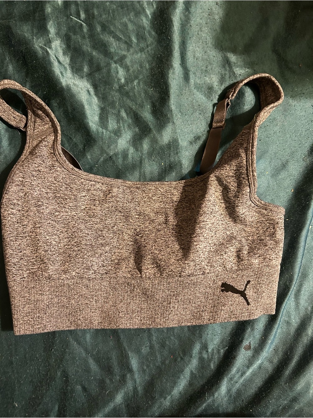 Puma Gray Heather Seamless Sports Bra